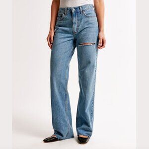Abercrombie Curve Love High Rise Loose Jean  sz 27 / 4